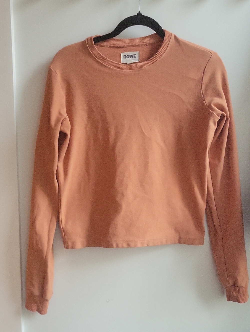 Rowe Teracotta Cropped Lounge Top Womens Small